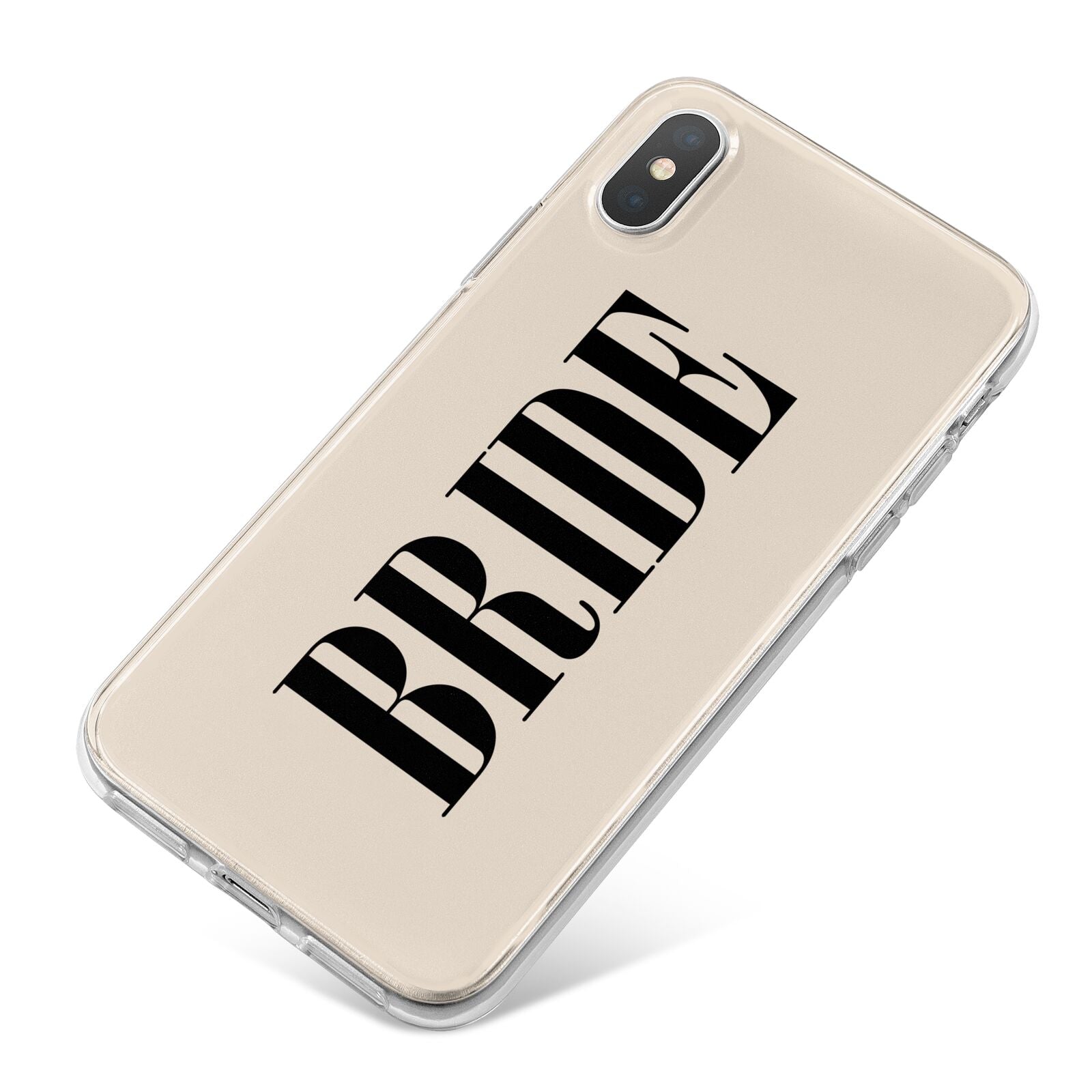 Future Bride iPhone X Bumper Case on Silver iPhone