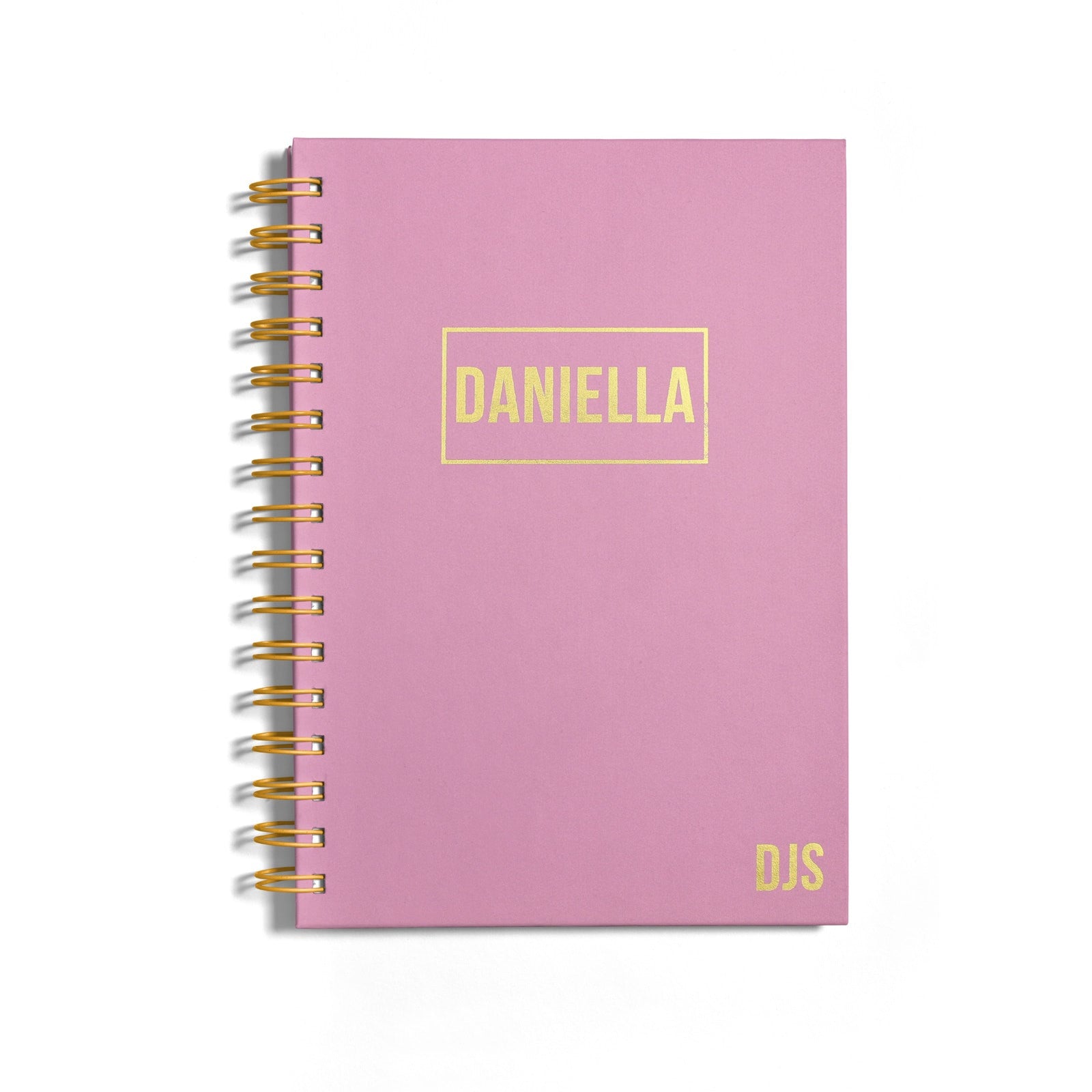 Personalised Gold Foil Notebook with Name & Initials