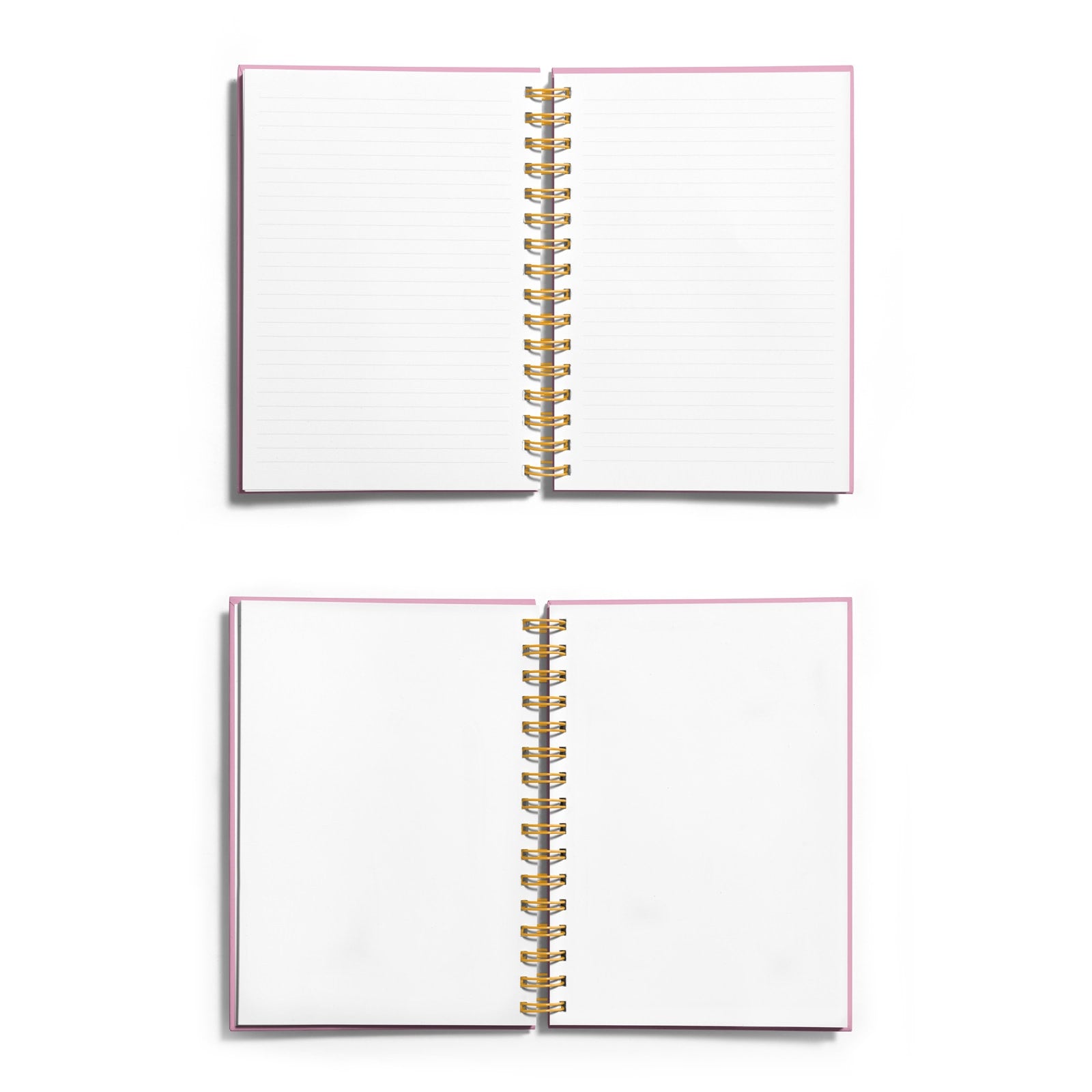 Personalised Gold Foil Notebook with Name & Initials Choice of Paper