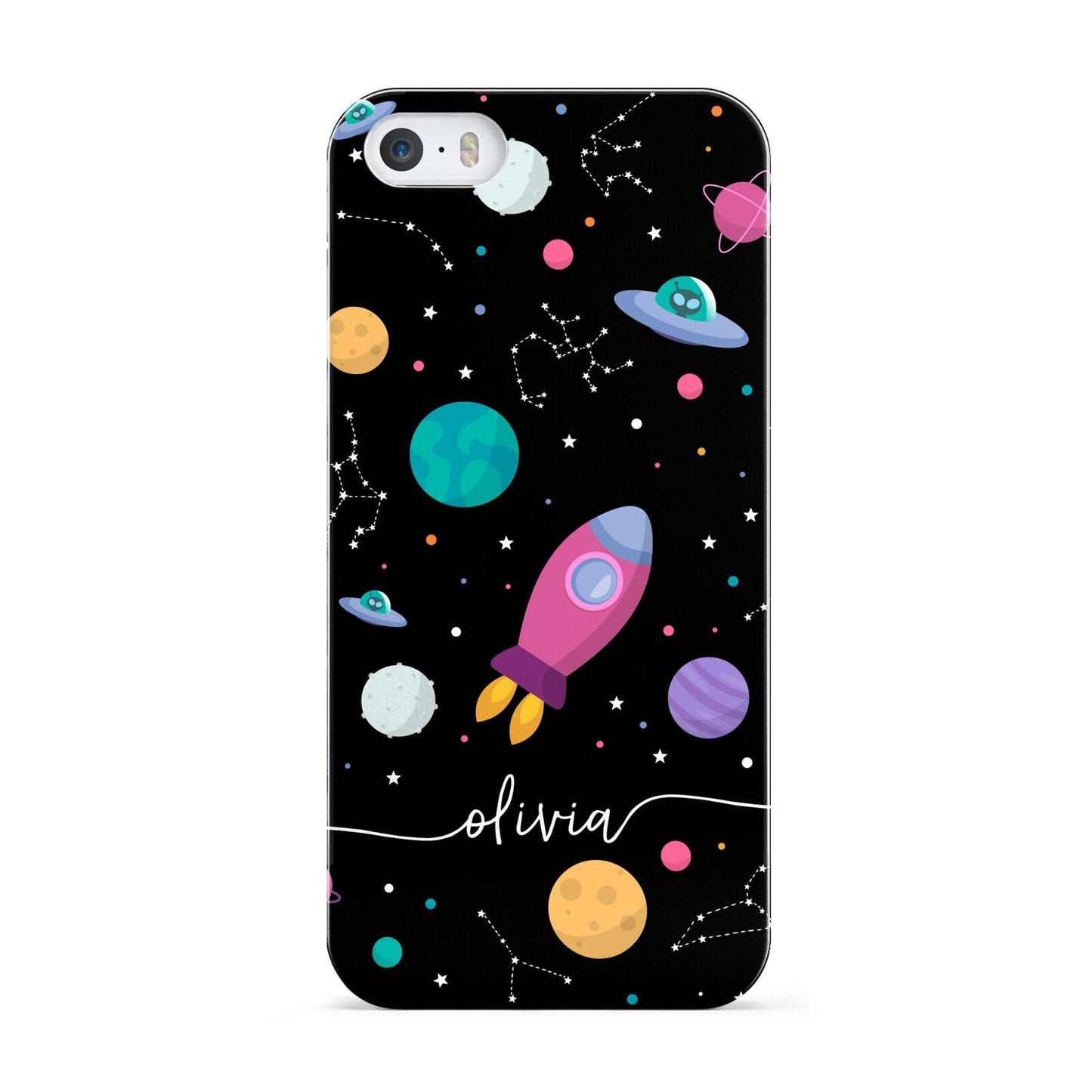 Galaxy Artwork with Name Apple iPhone 5 Case