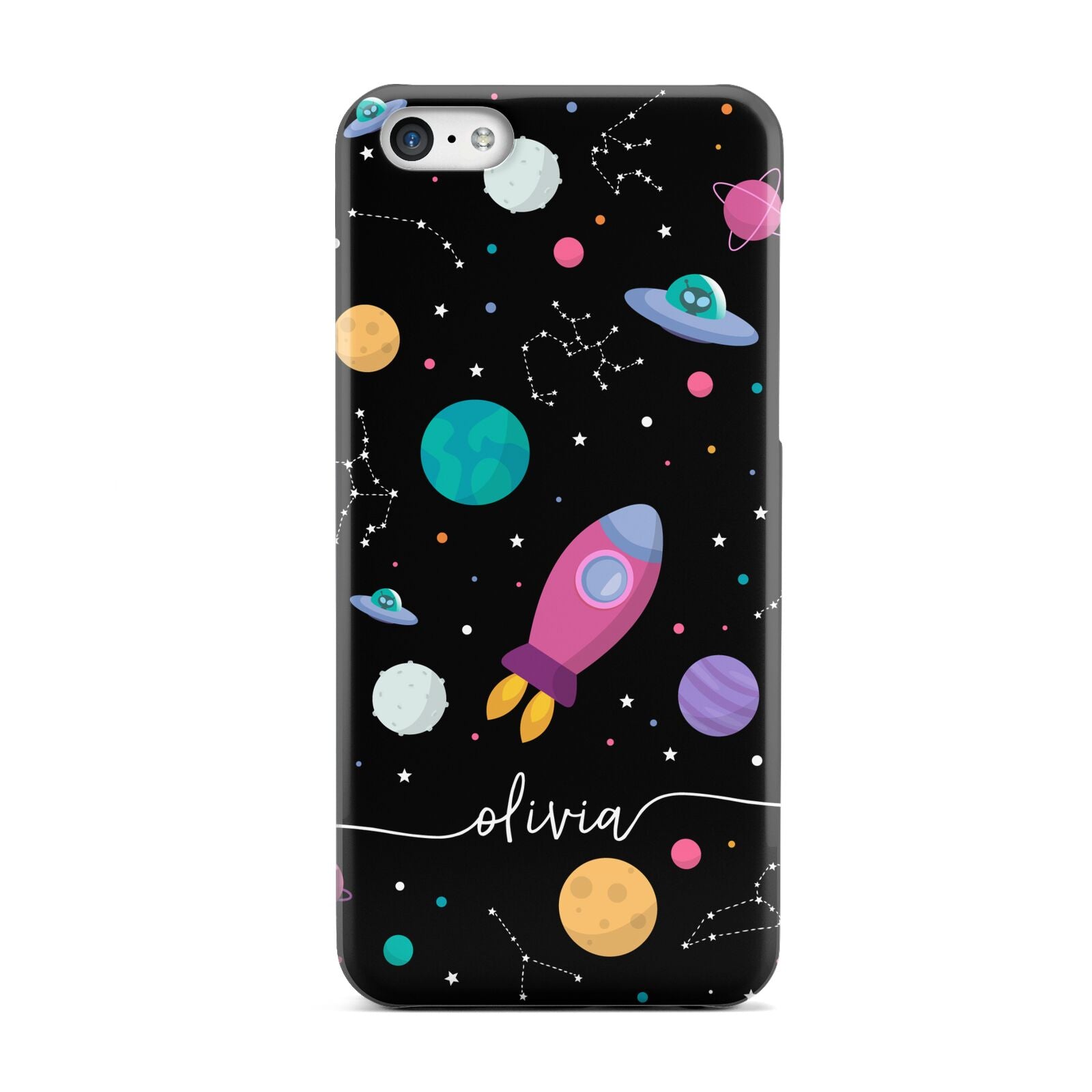 Galaxy Artwork with Name Apple iPhone 5c Case
