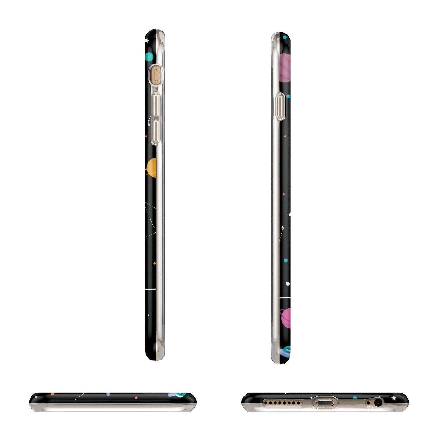 Galaxy Artwork with Name Apple iPhone 6 Plus 3D Wrap Tough Case Alternative Image Angles