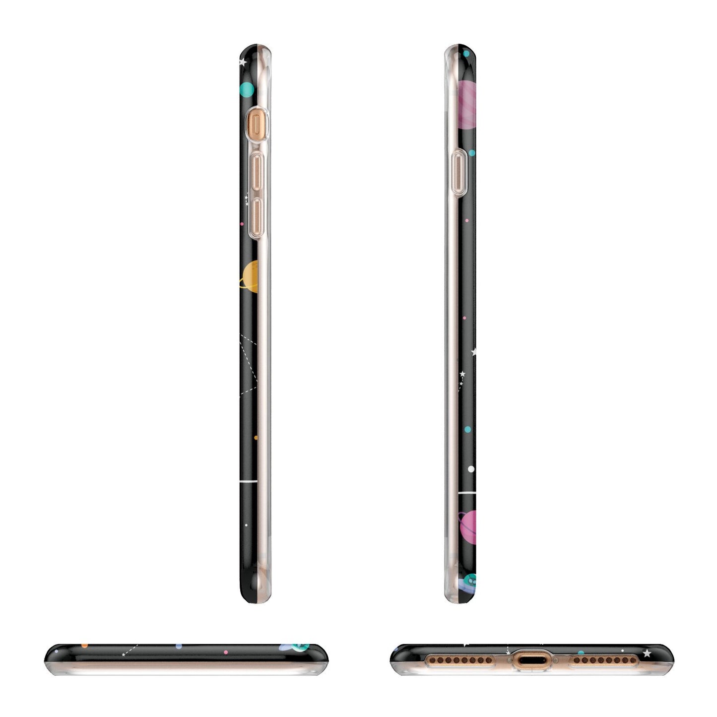 Galaxy Artwork with Name Apple iPhone 7 8 Plus 3D Wrap Tough Case Alternative Image Angles