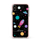 Galaxy Artwork with Name Apple iPhone Xs Max Impact Case Pink Edge on Gold Phone