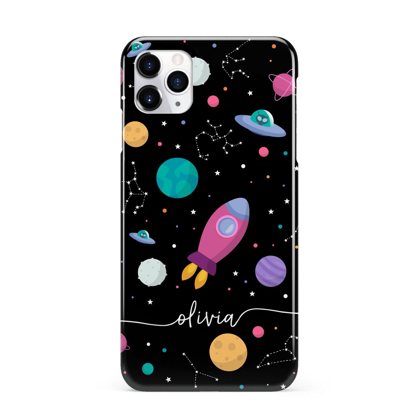 Galaxy Artwork with Name iPhone 11 Pro Max 3D Snap Case