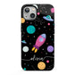 Galaxy Artwork with Name iPhone 13 Full Wrap 3D Tough Case