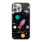 Galaxy Artwork with Name iPhone 13 Pro Max TPU Impact Case with Pink Edges