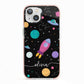 Galaxy Artwork with Name iPhone 13 TPU Impact Case with Pink Edges