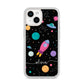 Galaxy Artwork with Name iPhone 14 Clear Tough Case Starlight
