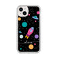 Galaxy Artwork with Name iPhone 14 Plus Clear Tough Case Starlight