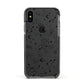 Galaxy Constellation Apple iPhone Xs Impact Case Black Edge on Black Phone