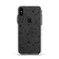 Galaxy Constellation Apple iPhone Xs Impact Case White Edge on Black Phone