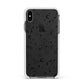 Galaxy Constellation Apple iPhone Xs Max Impact Case White Edge on Black Phone
