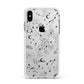 Galaxy Constellation Apple iPhone Xs Max Impact Case White Edge on Silver Phone