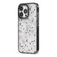 Galaxy Constellation iPhone 13 Pro Black Impact Case Side Angle on Silver phone