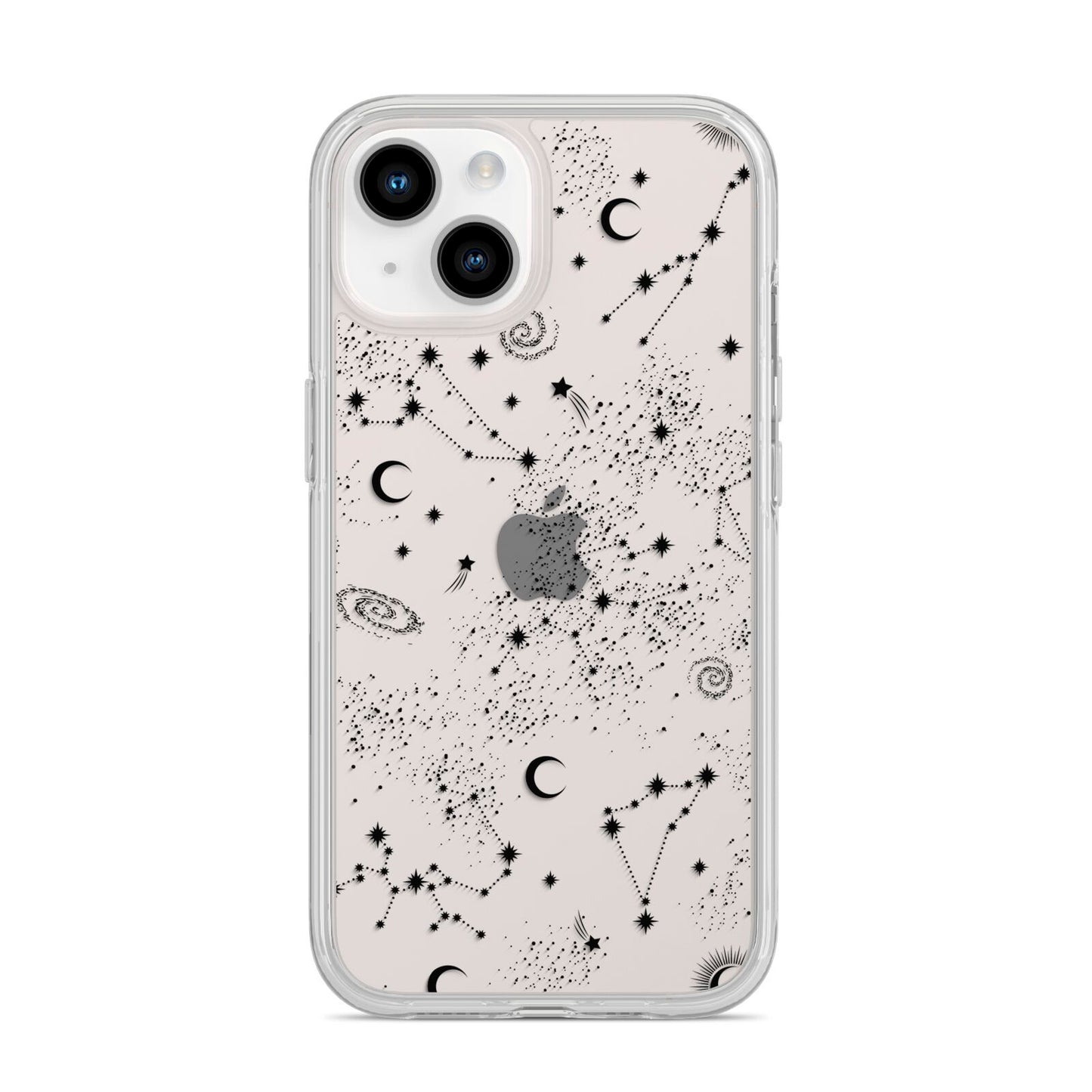 Galaxy Constellation iPhone 14 Clear Tough Case Starlight