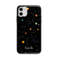 Galaxy Scene with Name Apple iPhone 11 in White with Bumper Case