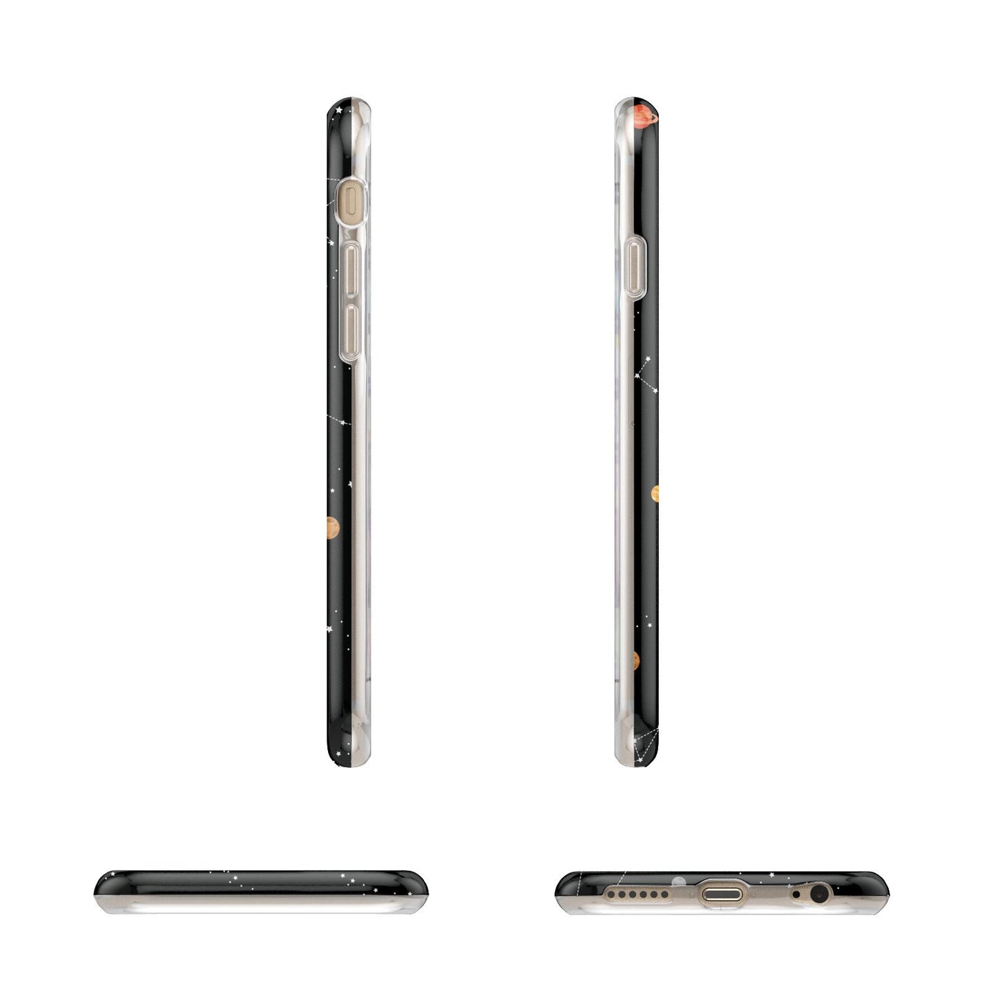 Galaxy Scene with Name Apple iPhone 6 3D Wrap Tough Case Alternative Image Angles