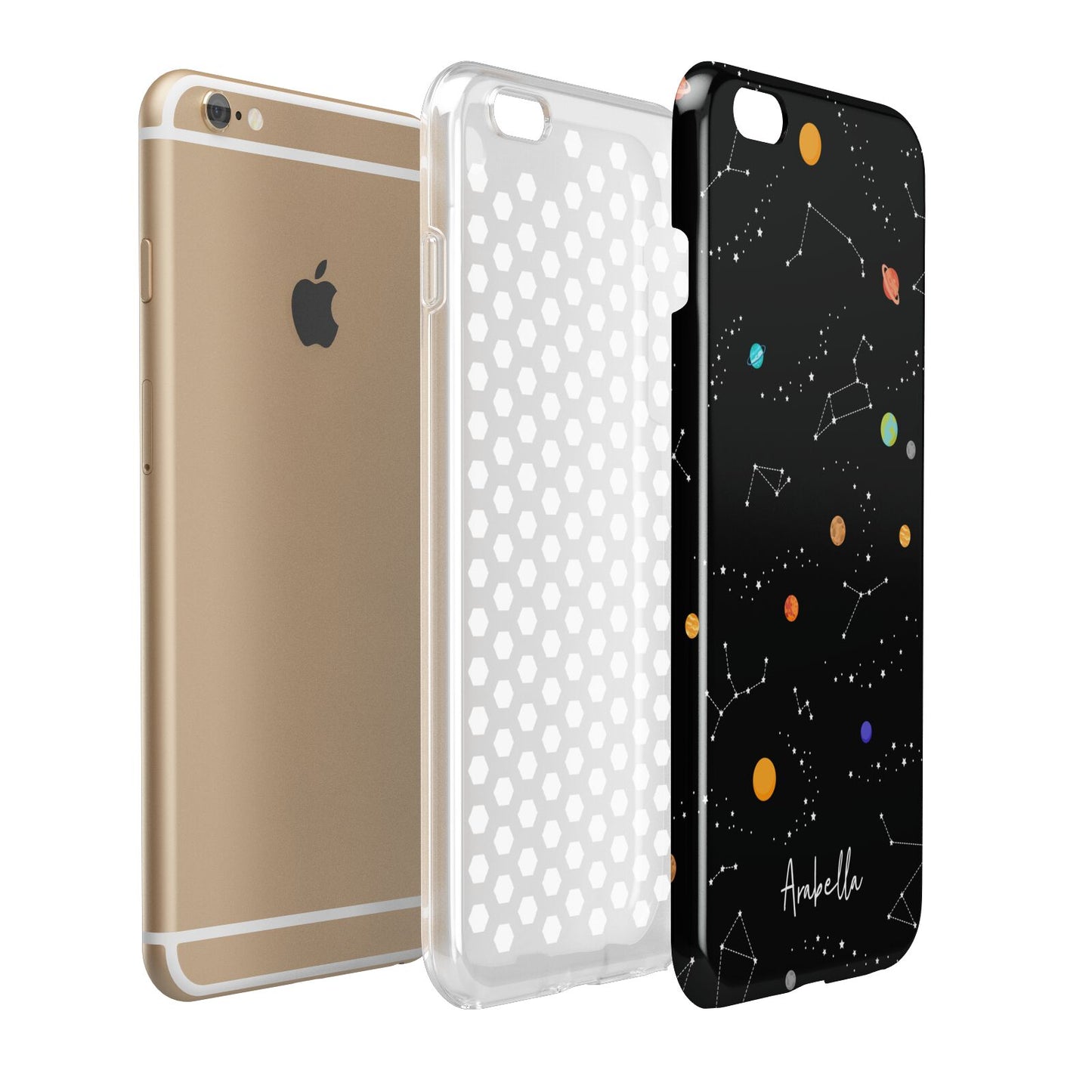 Galaxy Scene with Name Apple iPhone 6 Plus 3D Tough Case Expand Detail Image