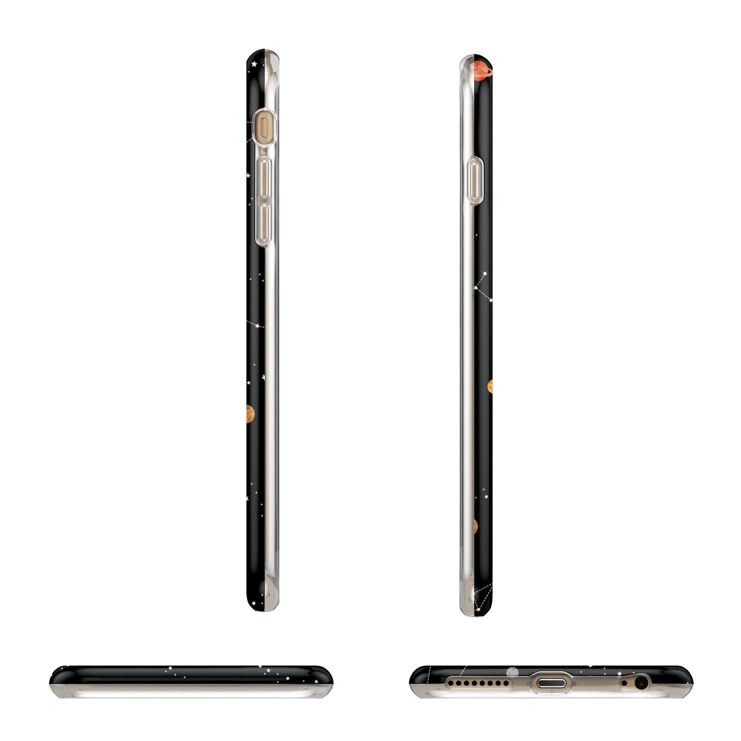 Galaxy Scene with Name Apple iPhone 6 Plus 3D Wrap Tough Case Alternative Image Angles