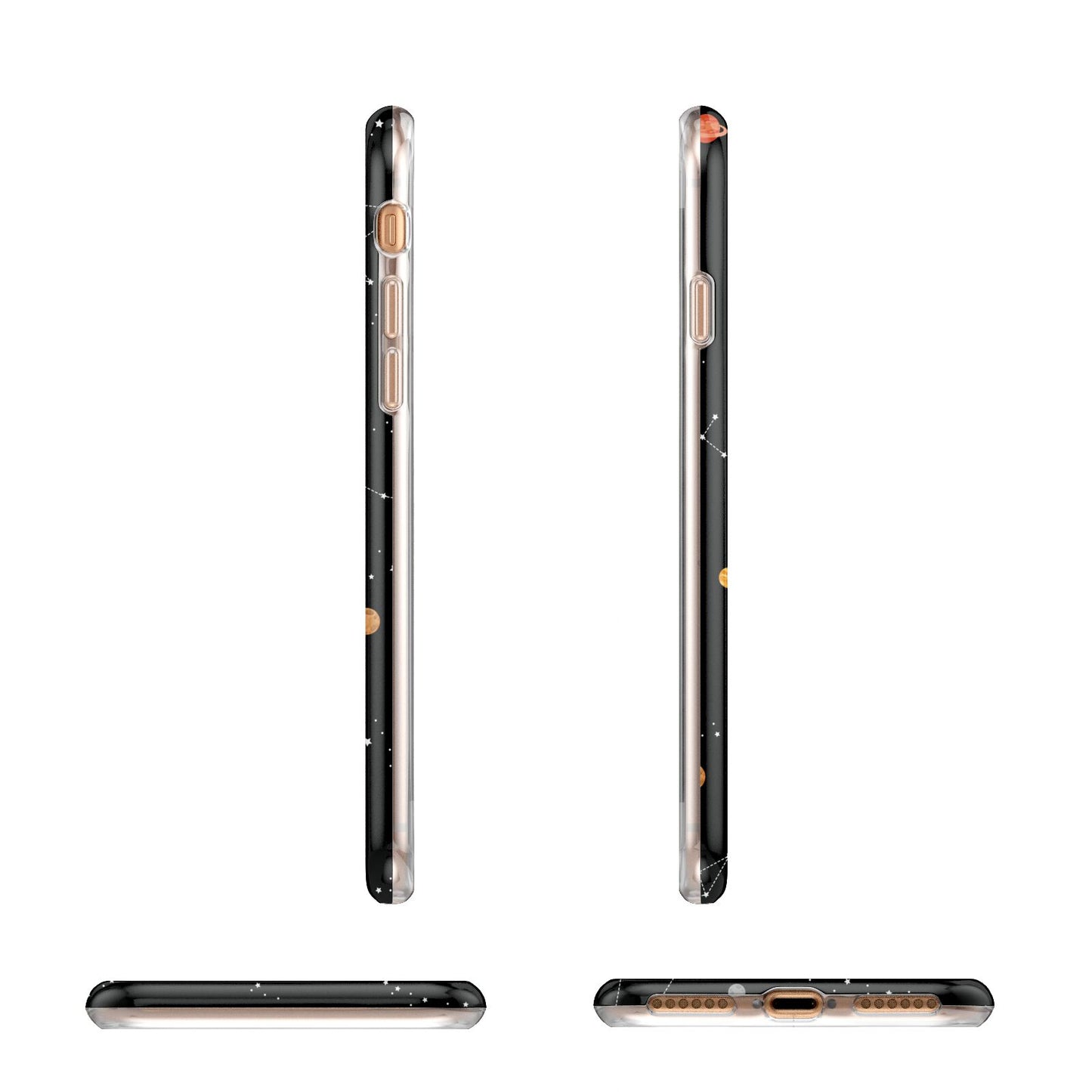 Galaxy Scene with Name Apple iPhone 7 8 3D Wrap Tough Case Alternative Image Angles