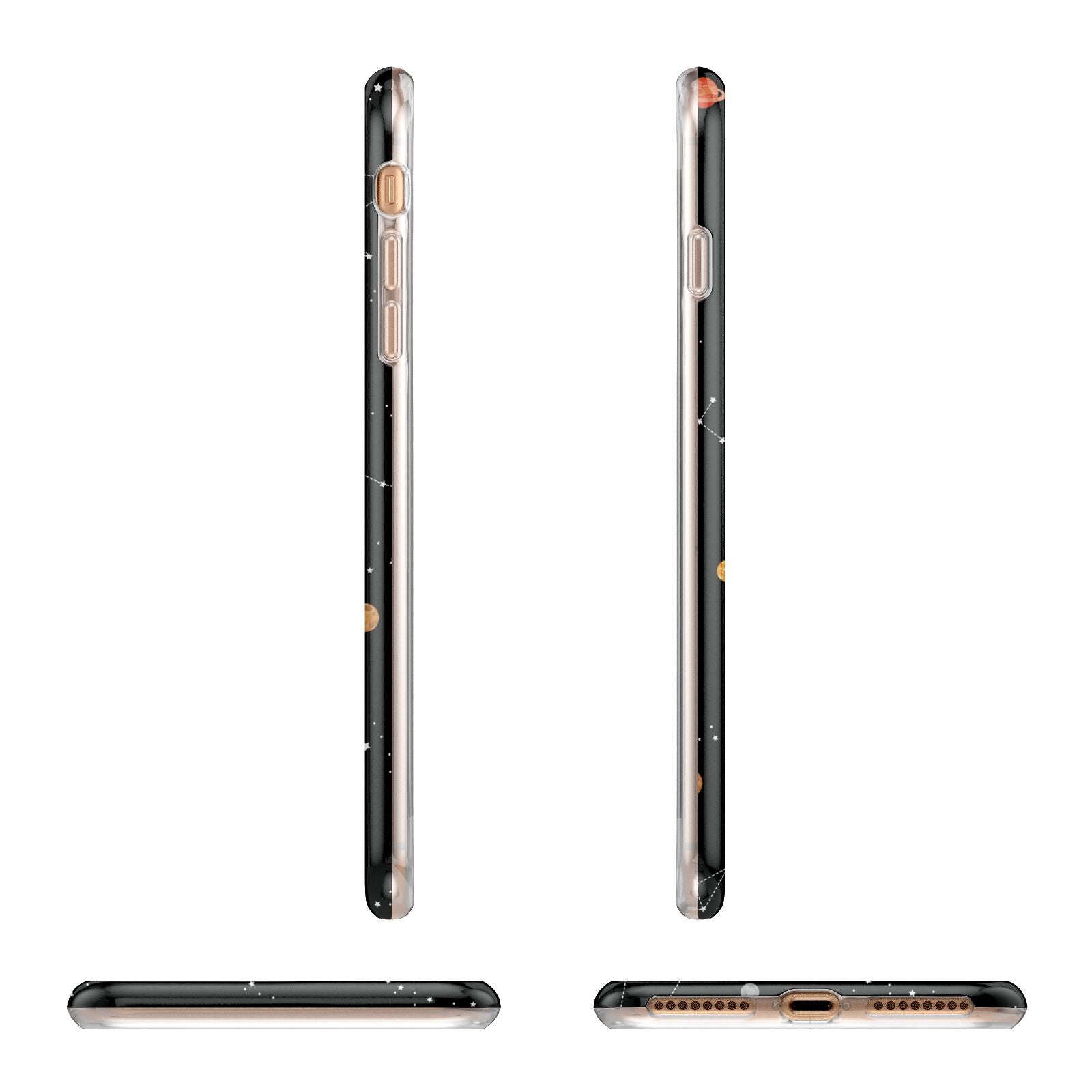 Galaxy Scene with Name Apple iPhone 7 8 Plus 3D Wrap Tough Case Alternative Image Angles