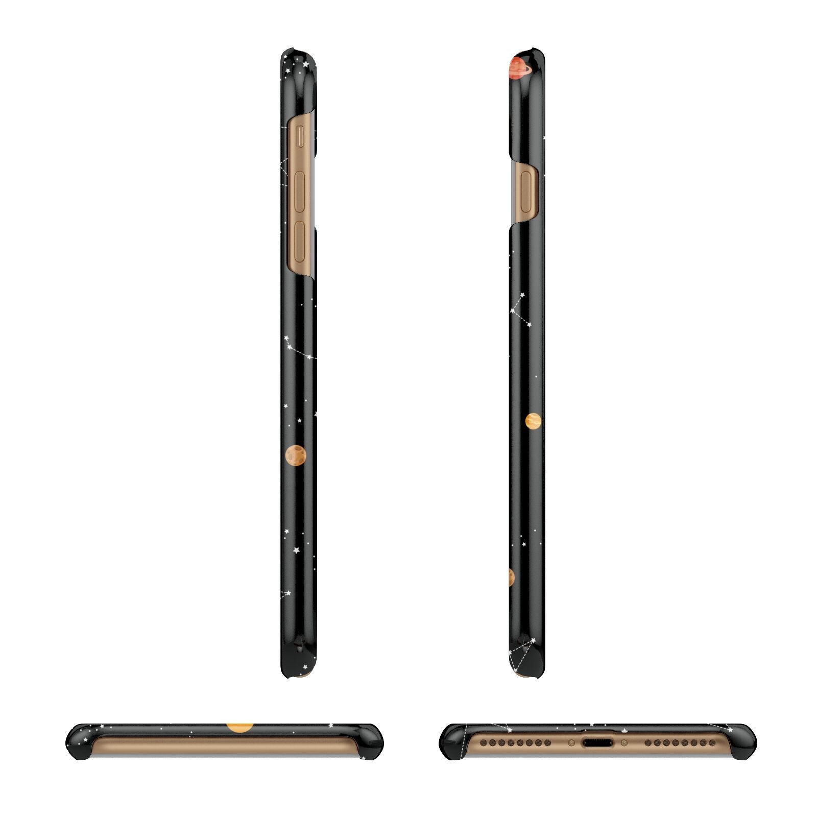 Galaxy Scene with Name Apple iPhone 7 Plus 3D Wrap Snap Case Angled Images