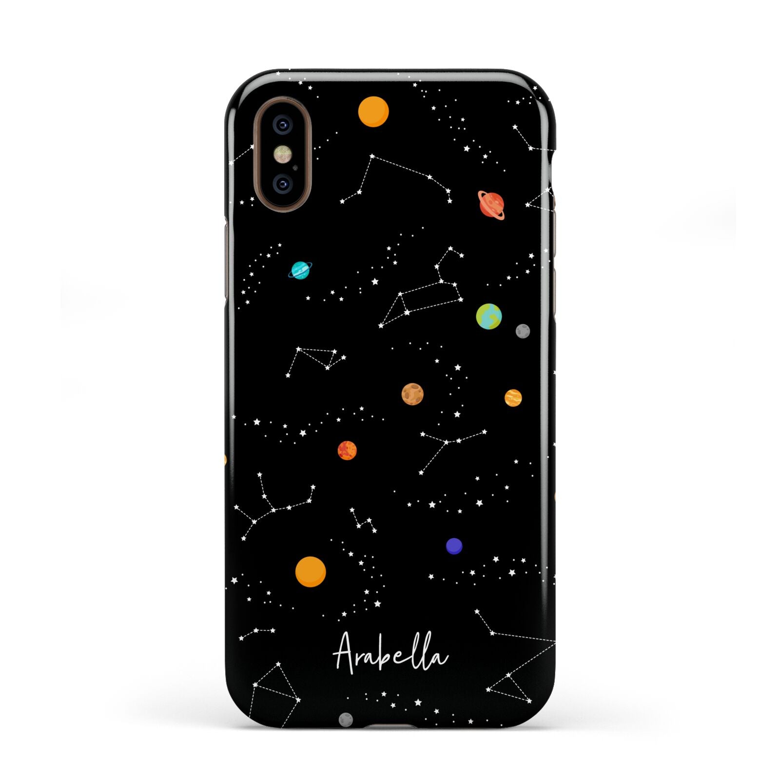 Galaxy Scene with Name Apple iPhone XS 3D Tough