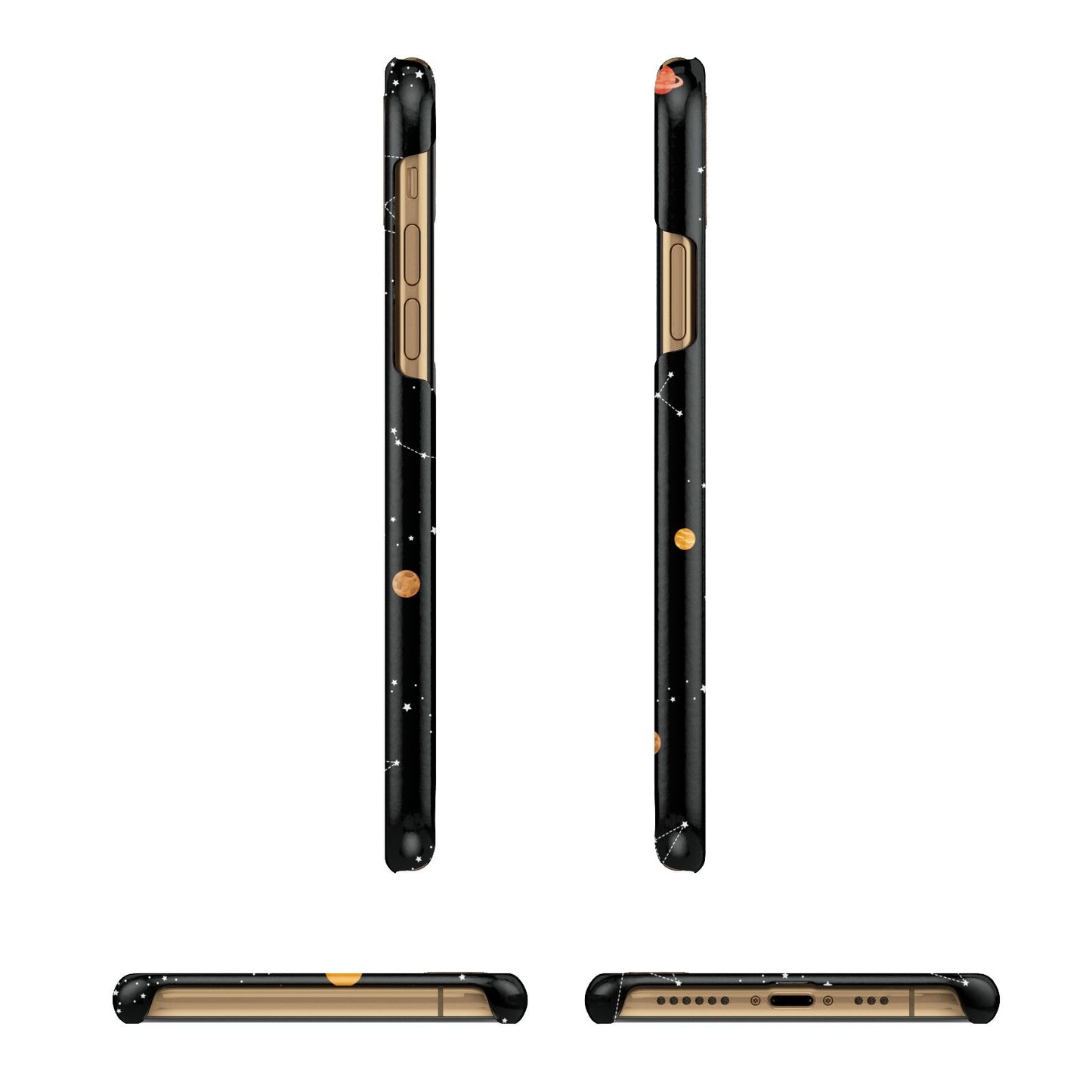 Galaxy Scene with Name iPhone 11 3D Snap Case Angle Images