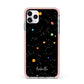 Galaxy Scene with Name iPhone 11 Pro Max Impact Pink Edge Case