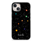 Galaxy Scene with Name iPhone 13 Black Impact Case on Silver phone