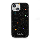 Galaxy Scene with Name iPhone 13 Mini Clear Bumper Case