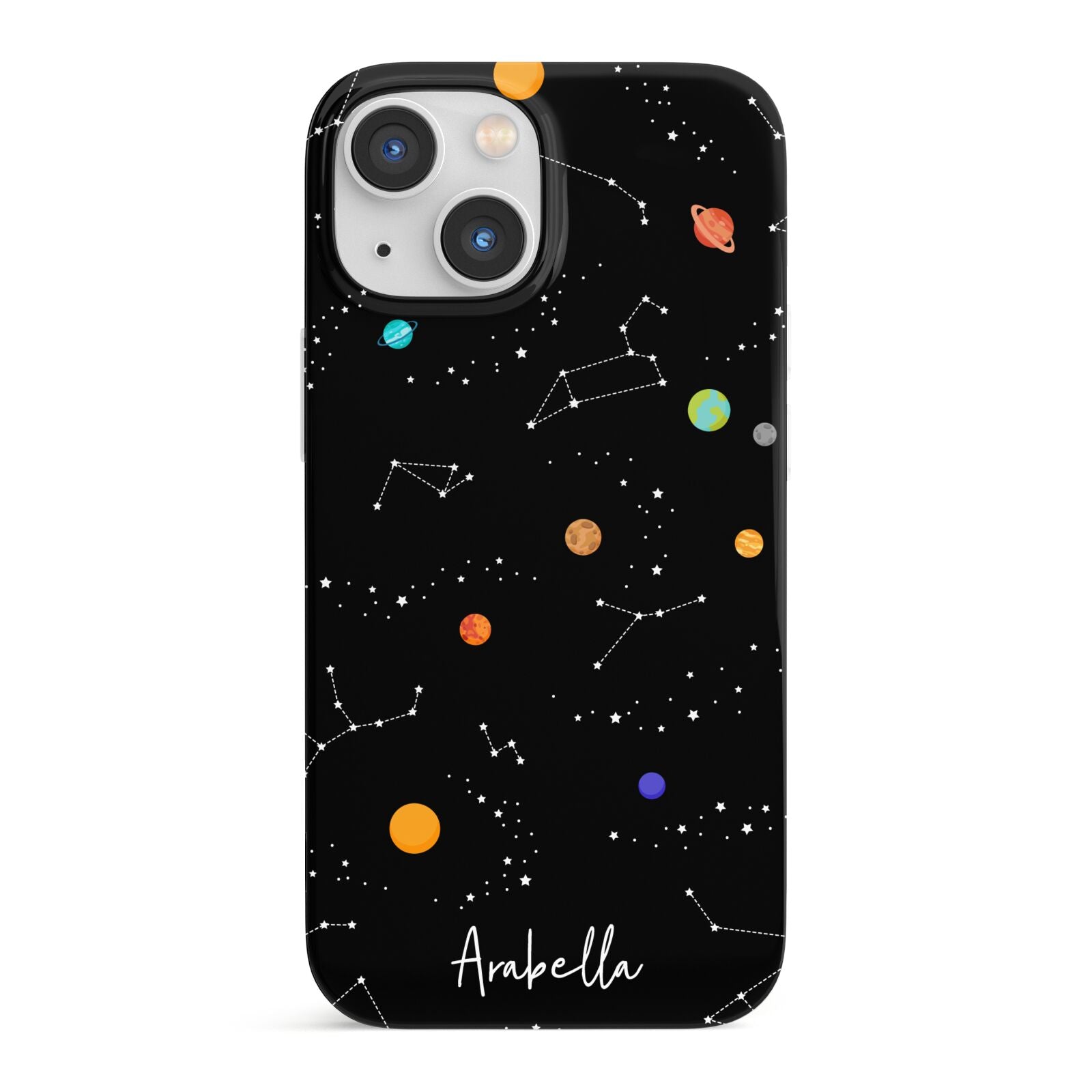 Galaxy Scene with Name iPhone 13 Mini Full Wrap 3D Snap Case