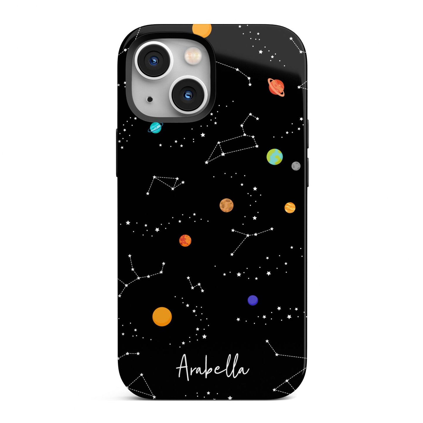 Galaxy Scene with Name iPhone 13 Mini Full Wrap 3D Tough Case