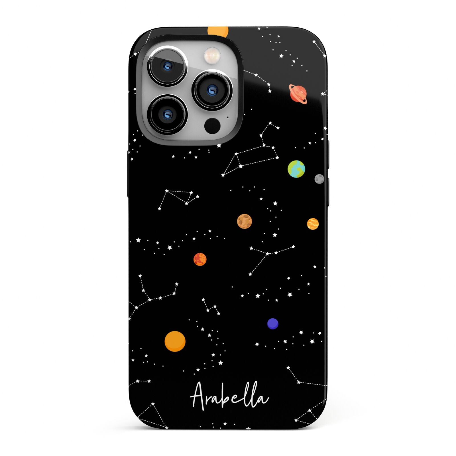 Galaxy Scene with Name iPhone 13 Pro Full Wrap 3D Tough Case