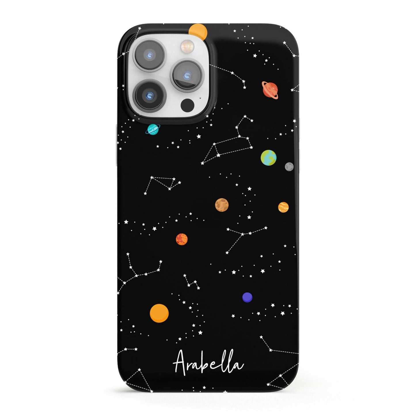 Galaxy Scene with Name iPhone 13 Pro Max Full Wrap 3D Snap Case