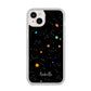 Galaxy Scene with Name iPhone 14 Plus Clear Tough Case Starlight