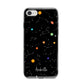 Galaxy Scene with Name iPhone 8 Bumper Case on Silver iPhone
