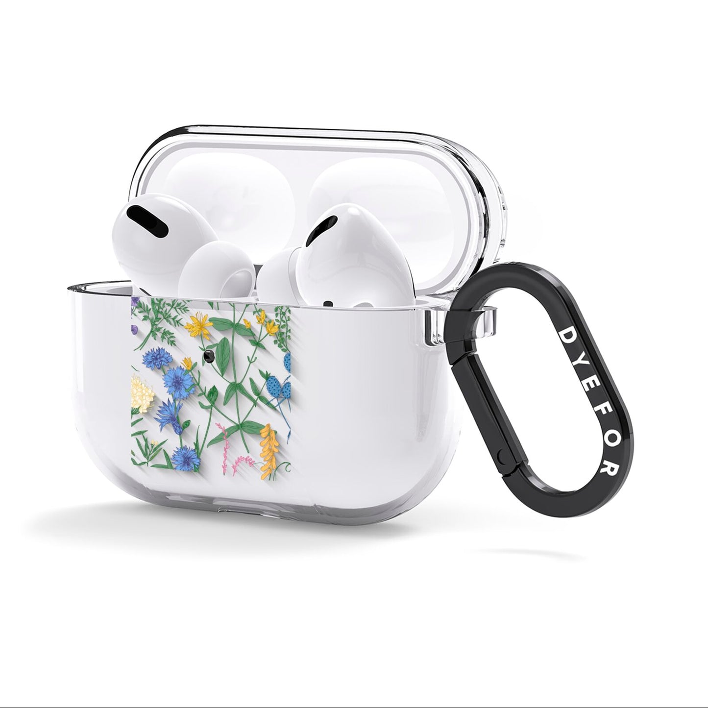 Garden Florals AirPods Clear Case 3rd Gen Side Image