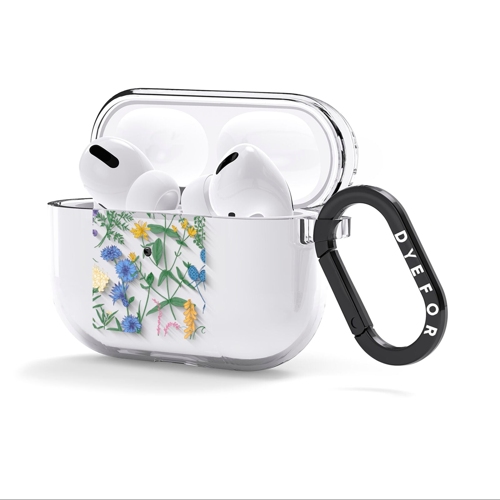 Garden Florals AirPods Clear Case 3rd Gen Side Image