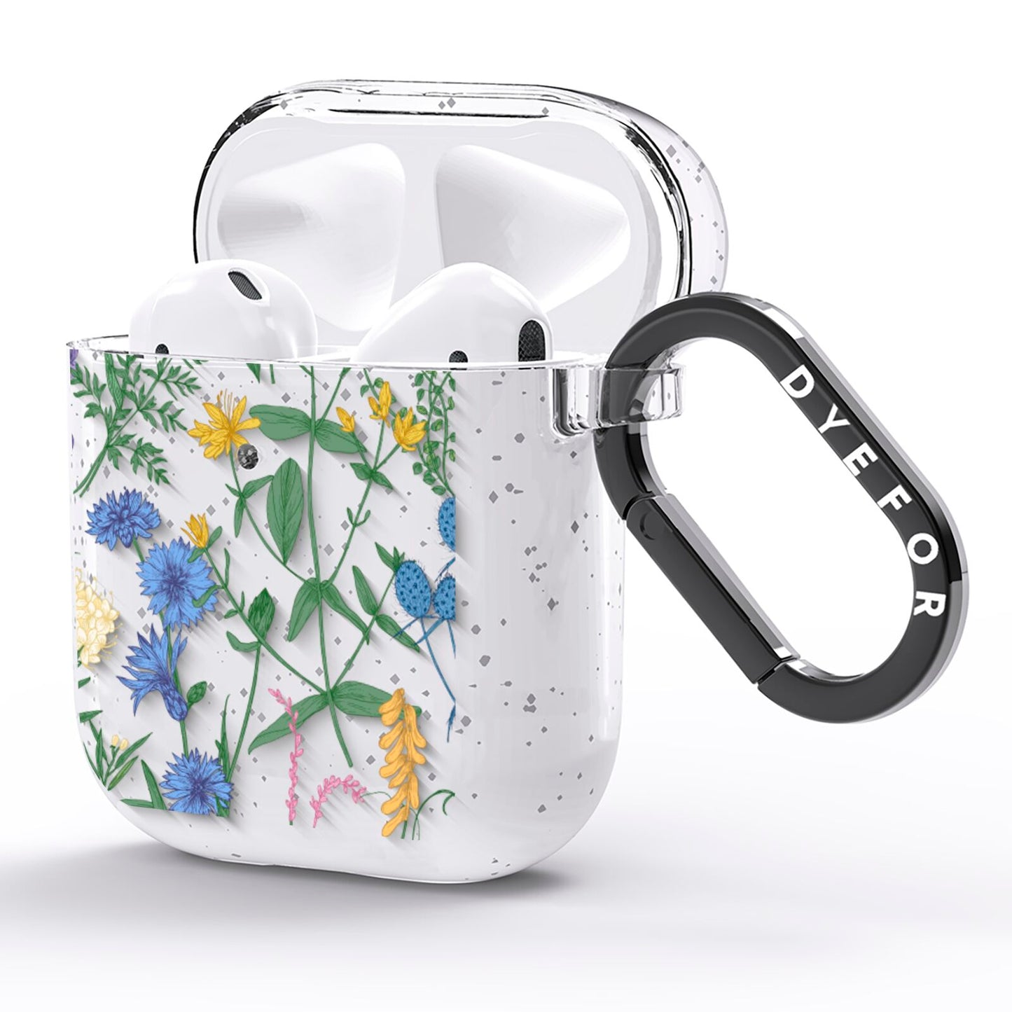 Garden Florals AirPods Glitter Case Side Image