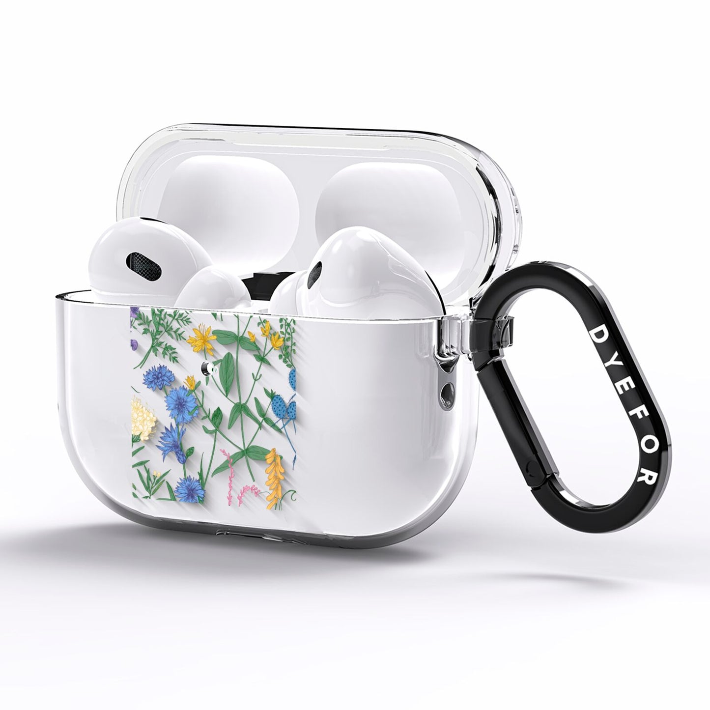 Garden Florals AirPods Pro Clear Case Side Image