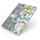 Garden Florals Apple iPad Case on Silver iPad Side View
