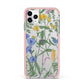 Garden Florals iPhone 11 Pro Max Impact Pink Edge Case