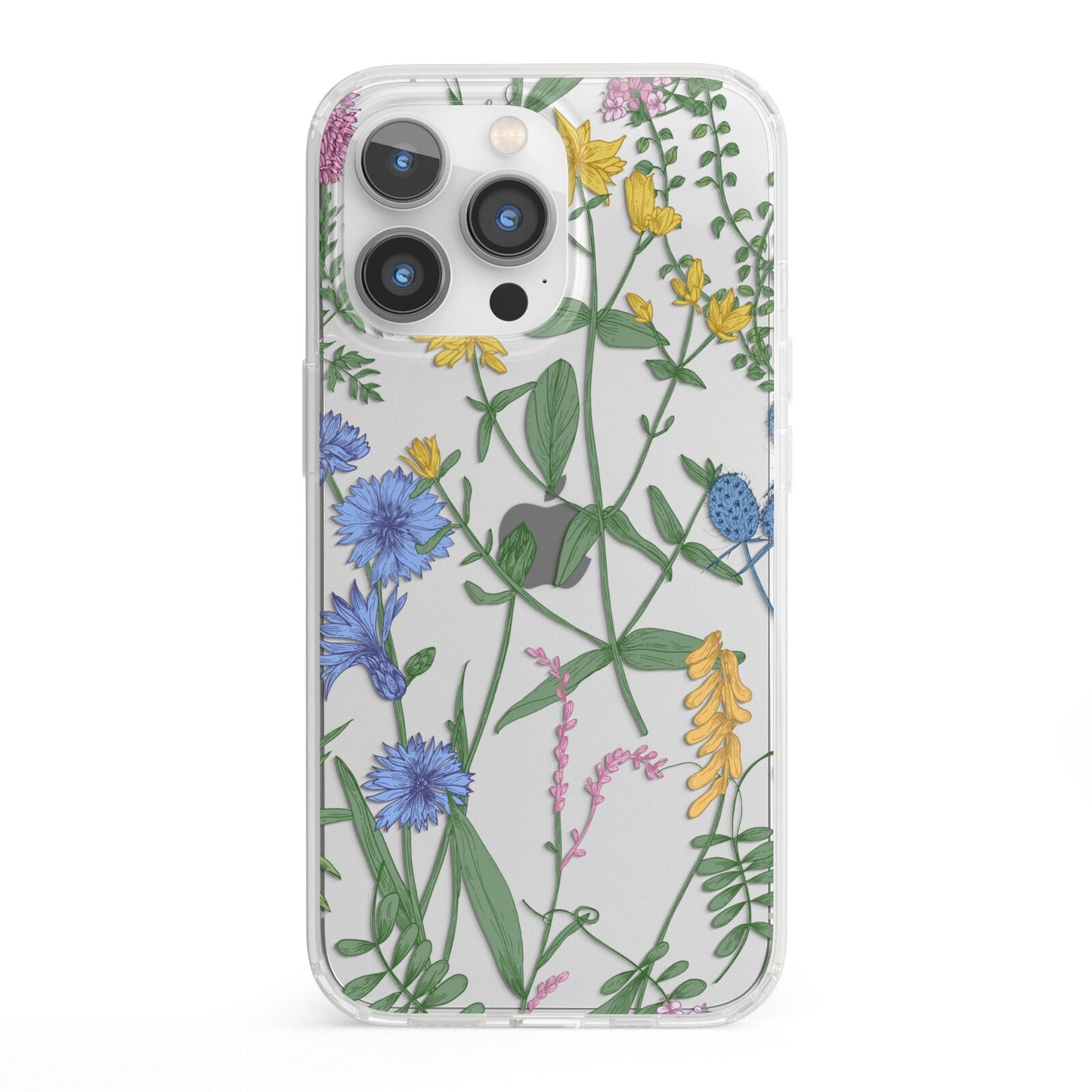 Garden Florals iPhone 13 Pro Clear Bumper Case