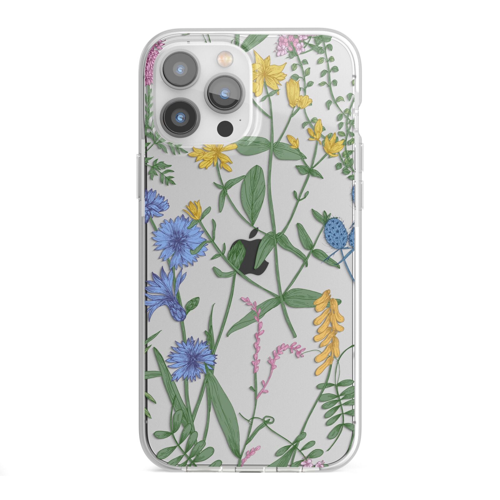 Garden Florals iPhone 13 Pro Max TPU Impact Case with White Edges