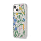 Garden Florals iPhone 14 Glitter Tough Case Starlight Angled Image