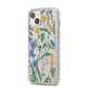 Garden Florals iPhone 14 Plus Glitter Tough Case Starlight Angled Image