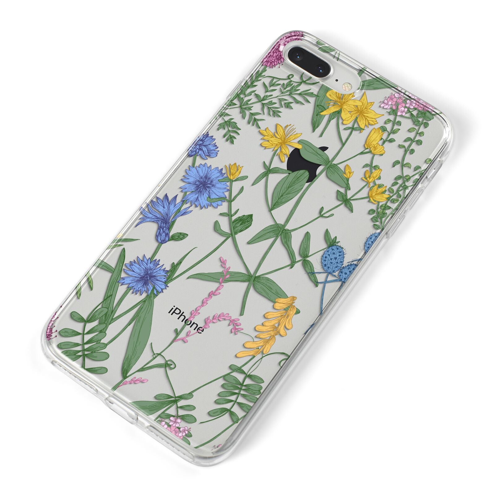 Garden Florals iPhone 8 Plus Bumper Case on Silver iPhone Alternative Image