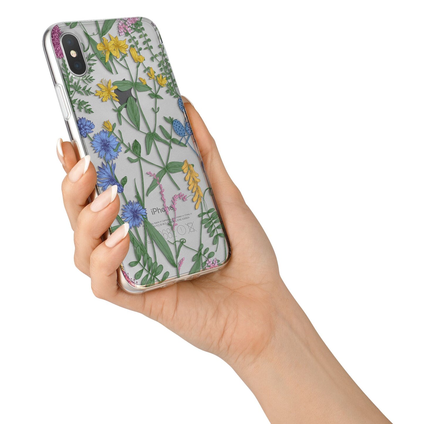 Garden Florals iPhone X Bumper Case on Silver iPhone Alternative Image 2